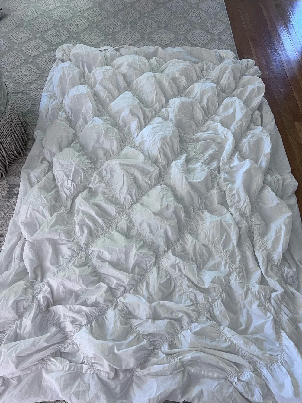 Organic Cotton Bedding duvet cover and sham by pottery barn teen. Twin XL